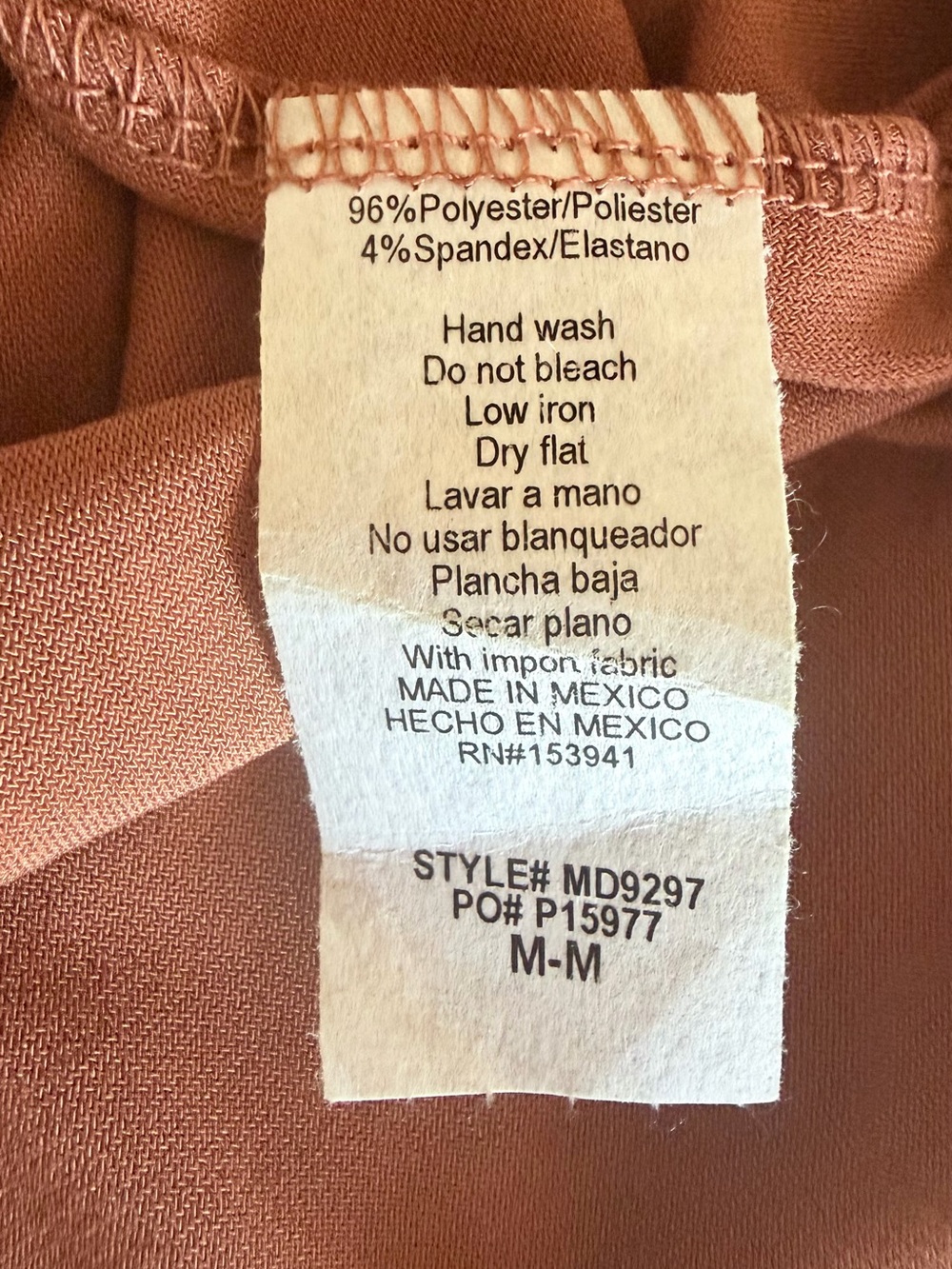 Timing Rust-Brown Maxi Slip Dress with Side Slit - Picture 10 of 11